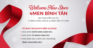 RA MẮT 4MEN BÌNH TÂN – BÙNG NỔ GIẢM GIÁ