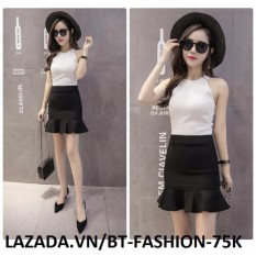 Chân Váy Công Sở Thời Trang Cao Cấp - BT Fashion VCS002D (Dài - Đuôi Cá - Đen)