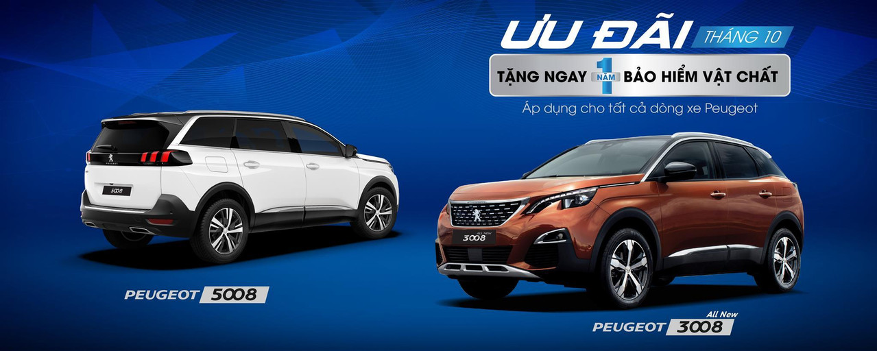Ưu đãi hấp dẫn khi mua xe Peugeot trong tháng 10/2018