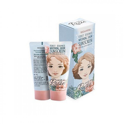 Kem Chống Nắng Rosie Seoul Rose First Essence Whitening Serum Sunscreen SPF45/Pa+++